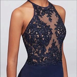 Halter, mermaid style dress